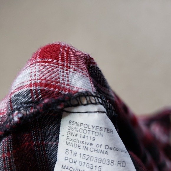 Ely Cattleman Pearl Snap Western Shirt Men S Red Black Embroidered Southwest - Picture 11 of 11